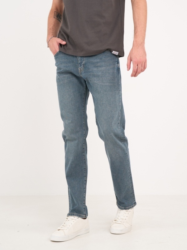 Lee Cooper - Blugi barbat straight cu aspect usor decolorat - Img 8