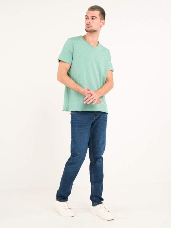 Lee Cooper - Blugi barbat straight de culoare inchisa - Img 7