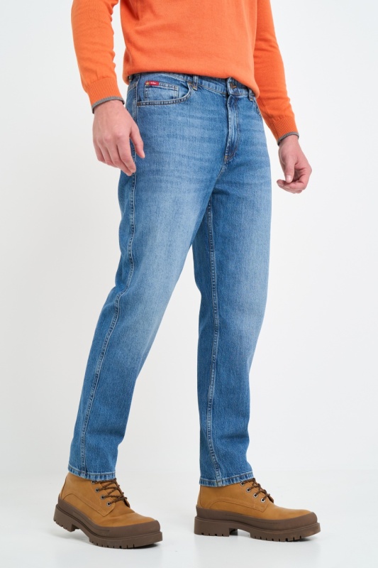 Lee Cooper - Blugi barbat super slim cu aspect decolorat - Img 6