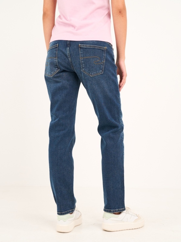Lee Cooper - Blugi dama boyfriend cu aspect decolorat - Img 2
