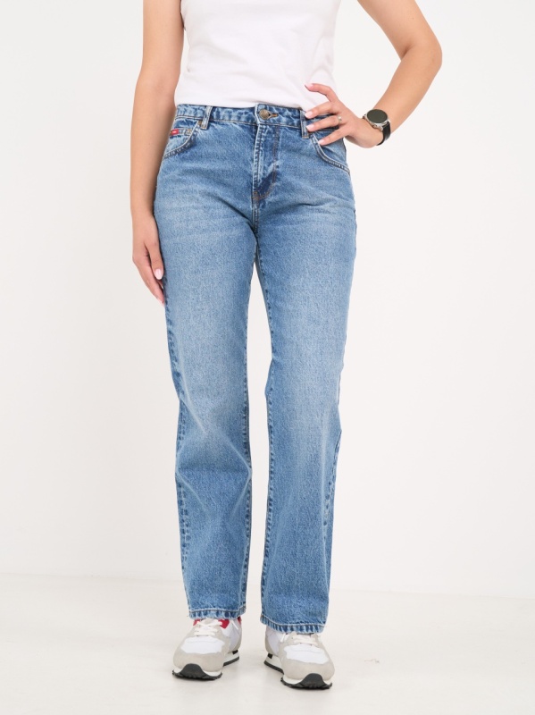 Lee Cooper - Blugi dama boyfriend cu aspect decolorat - Img 7