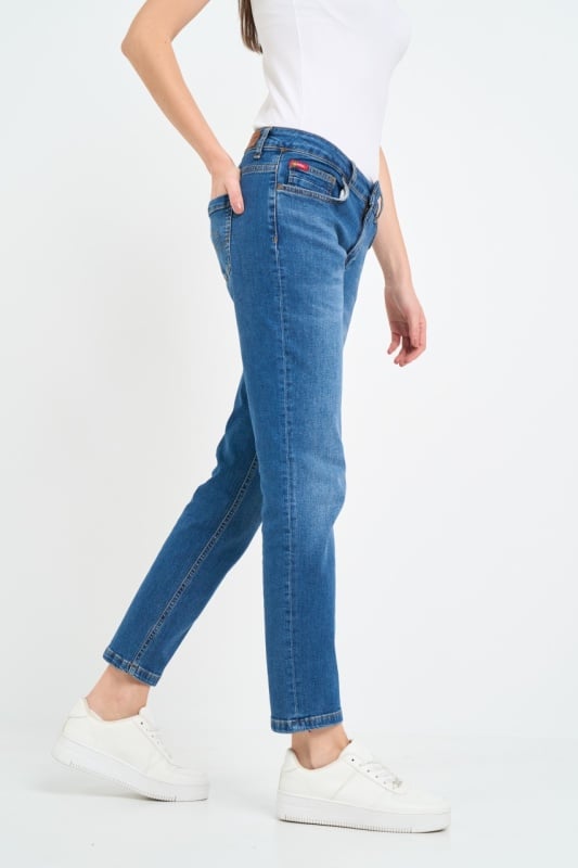 Lee Cooper - Blugi dama boyfriend cu aspect decolorat - Img 6