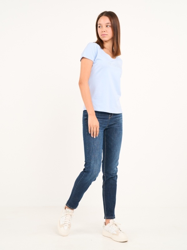 Lee Cooper - Blugi dama girlfriend cu aspect decolorat - Img 9