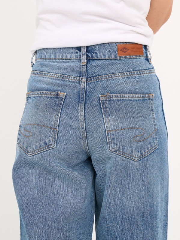 Lee Cooper - Blugi dama mom cu aspect decolorat - Img 3