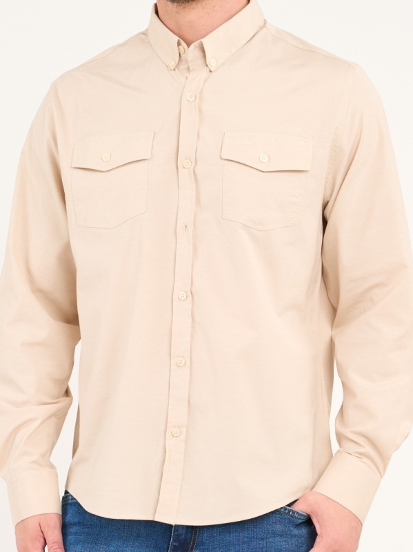 Lee Cooper - Camasa barbat maneca lunga de culoare uniforma - Img 3