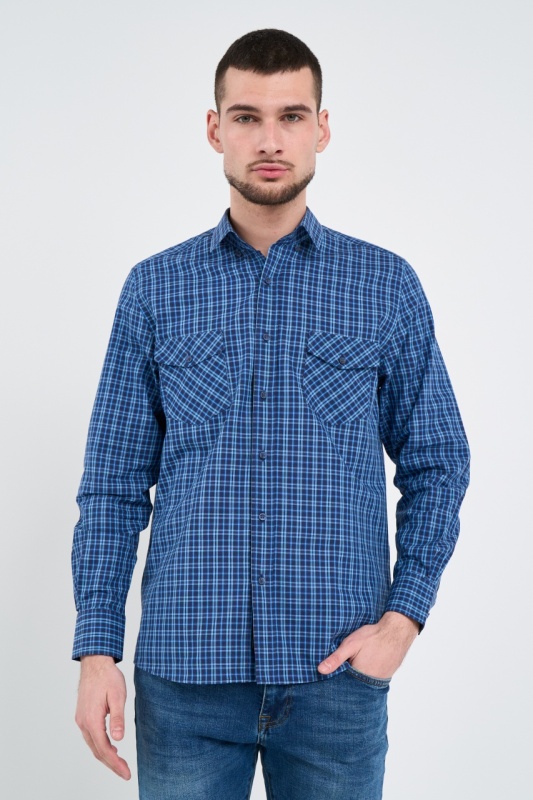 Lee Cooper - Camasa barbat regular cu model in carouri mici