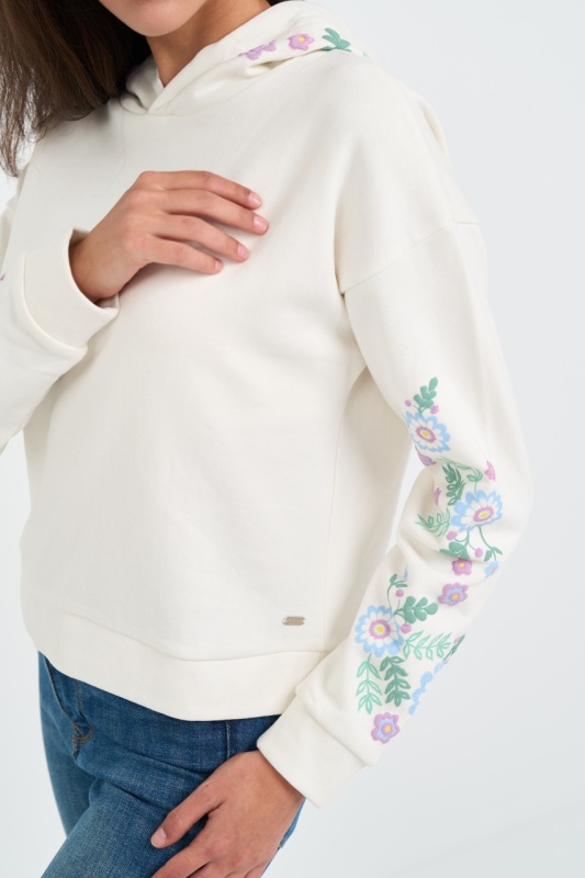 Lee Cooper - Hanorac dama cu model floral - Img 4
