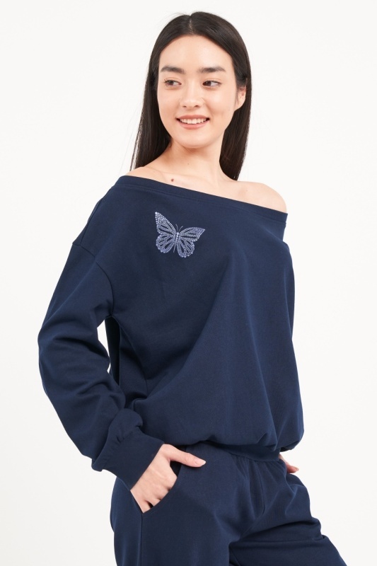 Lee Cooper - Hanorac dama de culoare uniforma cu detalii - Img 3