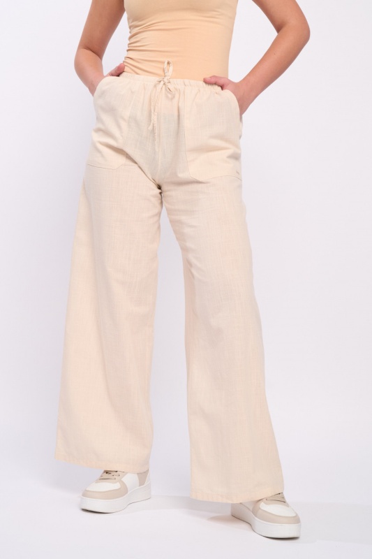 Lee Cooper - Pantaloni dama de culoare uniforma cu buzunare - Img 3