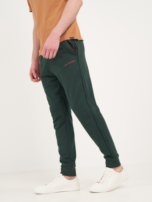 Lee Cooper - Pantaloni sport barbat cu buzunare si detalii logo - Img 7