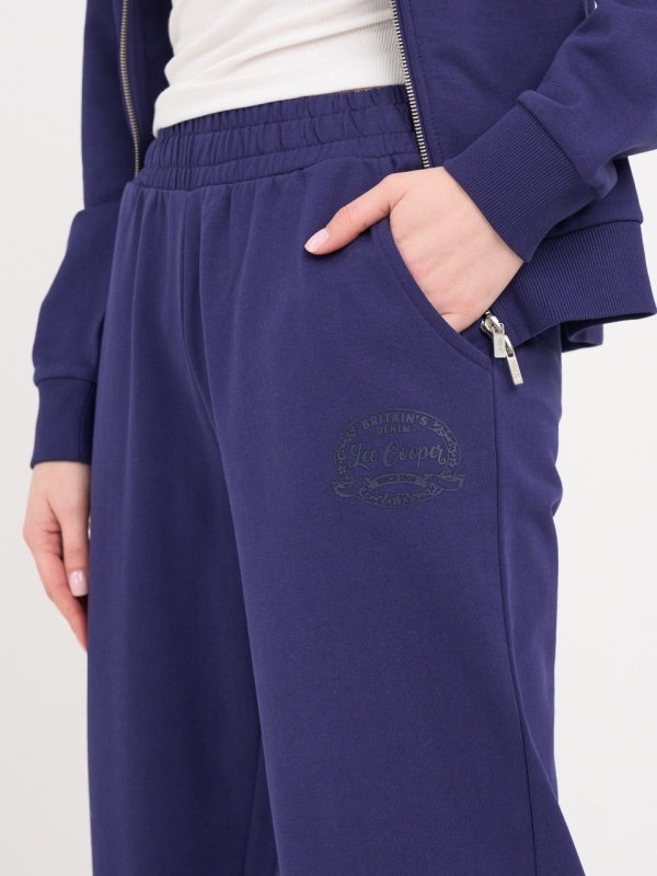 Lee Cooper - Pantaloni sport dama cu buzunare si logo aplicat - Img 3
