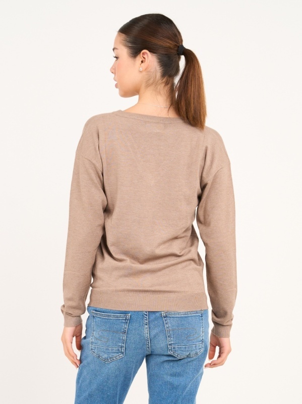 Lee Cooper - Pulover dama cu maneca lunga de culoare uniforma - Img 4