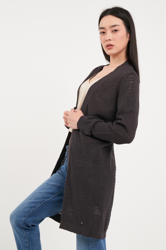 Lee Cooper - Pulover dama tip cardigan cu model - Img 5