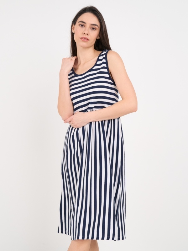 Lee Cooper - Rochie dama cu dungi si detalii - Img 3