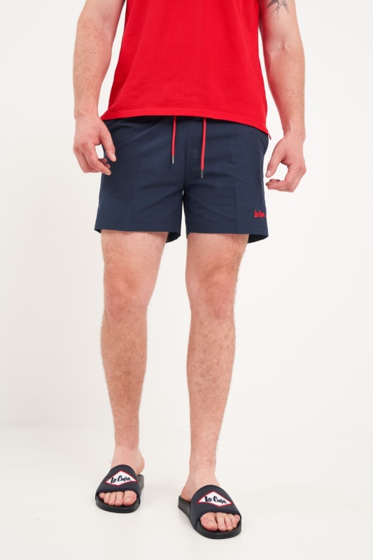 Lee Cooper - Sort de baie barbat de culoare uniforma cu logo - Img 5