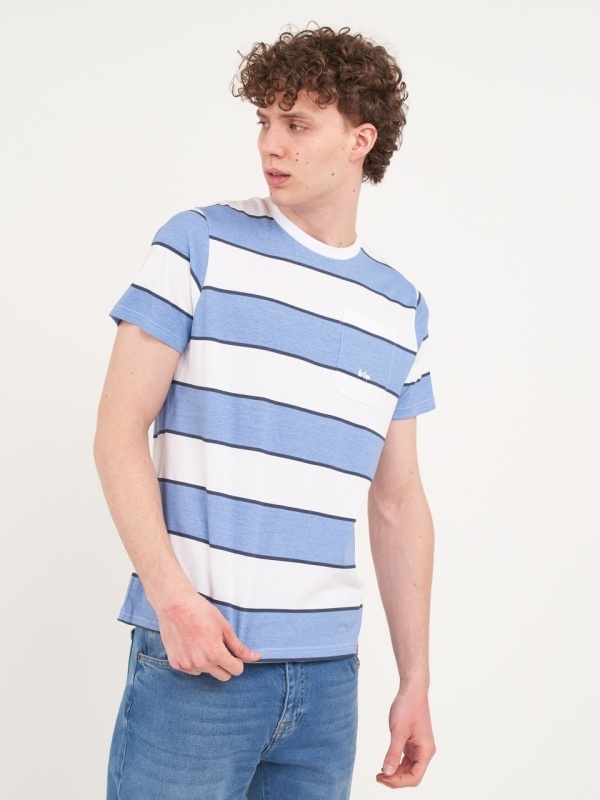 Lee Cooper - Tricou barbat cu buzunar si logo - Img 5