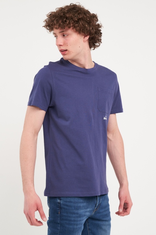 Lee Cooper - Tricou barbat cu buzunar si logo - Img 4