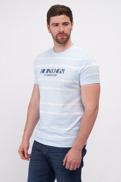 Lee Cooper - Tricou barbat cu maneca scurta cu model in dungi