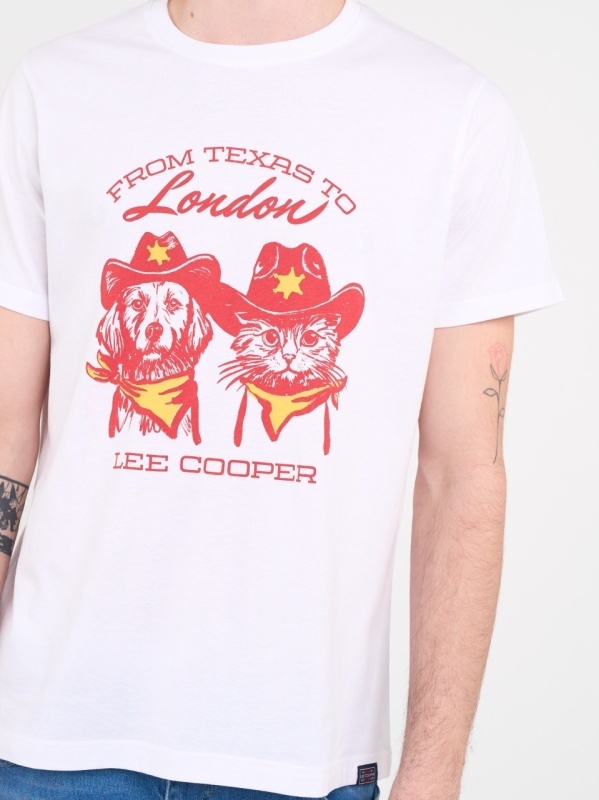 Lee Cooper - Tricou barbat cu maneca scurta si imprimeu - Img 2