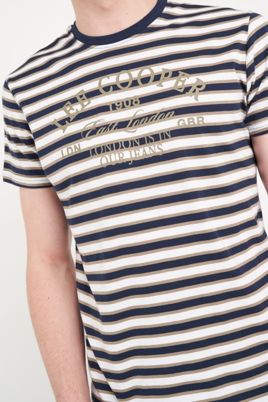 Lee Cooper - Tricou barbat cu model in dungi - Img 2