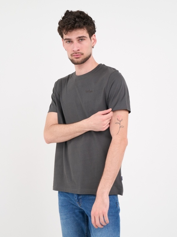 Lee Cooper - Tricou barbat de culoare uniforma cu detalii logo - Img 6