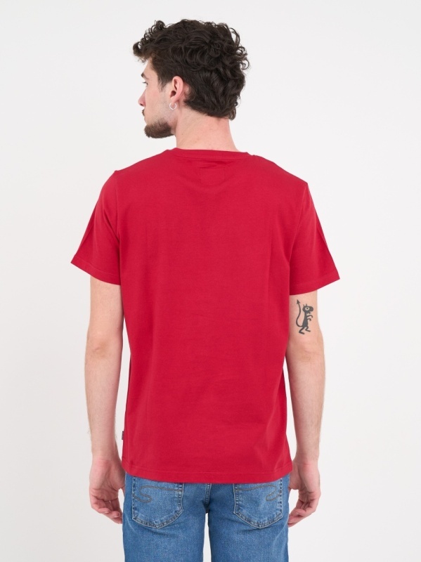 Lee Cooper - Tricou barbat de culoare uniforma cu detalii logo - Img 2