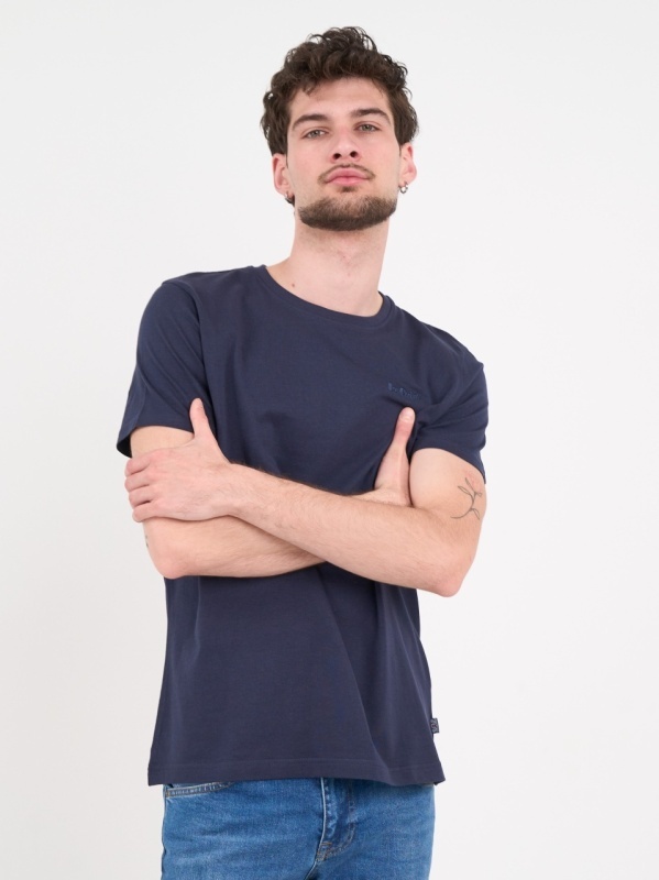 Lee Cooper - Tricou barbat de culoare uniforma cu detalii logo - Img 5