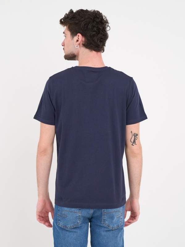 Lee Cooper - Tricou barbat de culoare uniforma cu imprimeu logo - Img 3