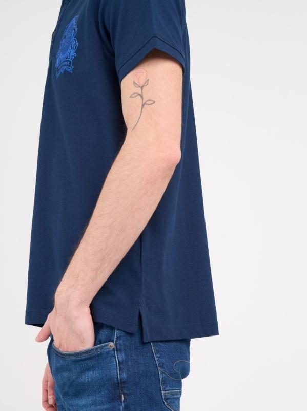 Lee Cooper - Tricou barbat polo cu imprimeu logo - Img 3