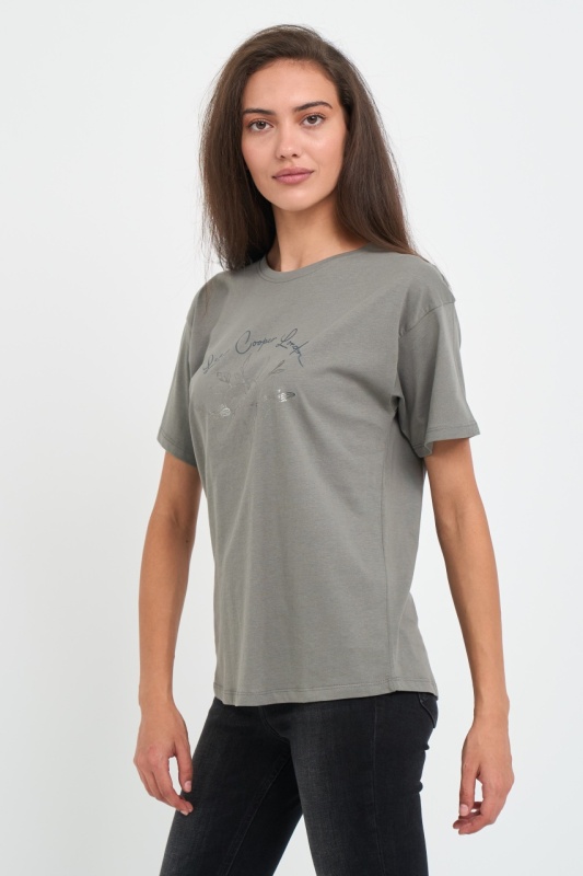 Lee Cooper - Tricou dama cu imprimeu logo - Img 5