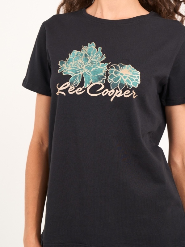 Lee Cooper - Tricou dama maneca scurta si imprimeu - Img 3