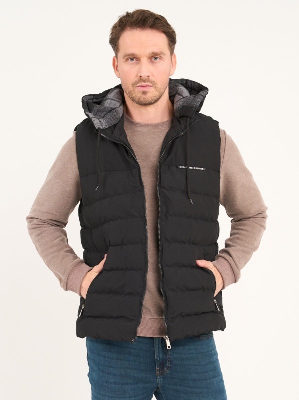 Lee Cooper - Vesta barbat cu gluga si detalii logo - Img 8