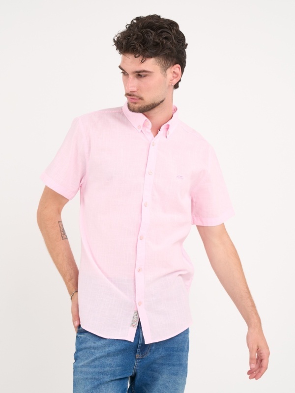 Timeout - Camasa barbat cu maneca scurta de culoare uniforma - Img 5