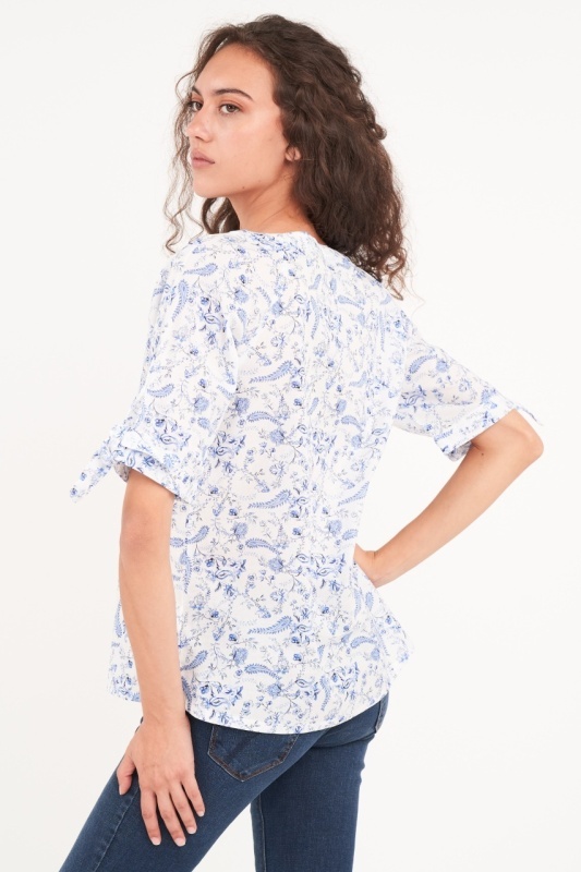 Timeout - Camasa dama maneca scurta cu imprimeu floral - Img 4