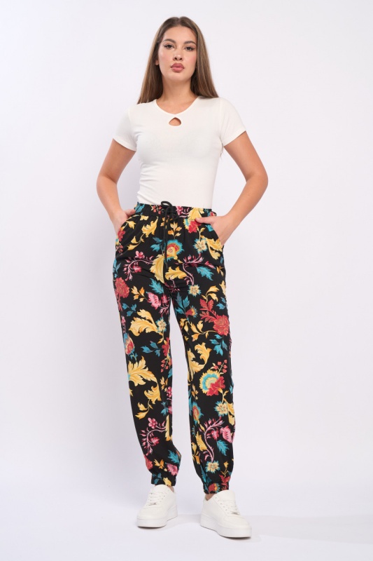 Timeout - Pantaloni dama cu model floral - Img 8