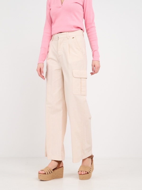 Timeout - Pantaloni lungi dama cu buzunare de culoare uniforma - Img 9