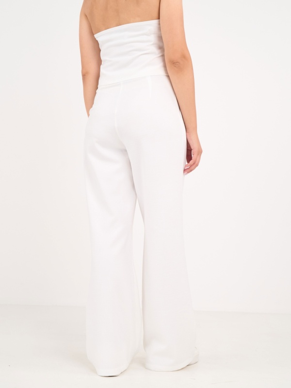 Timeout - Pantaloni lungi dama cu buzunare de culoare uniforma - Img 2