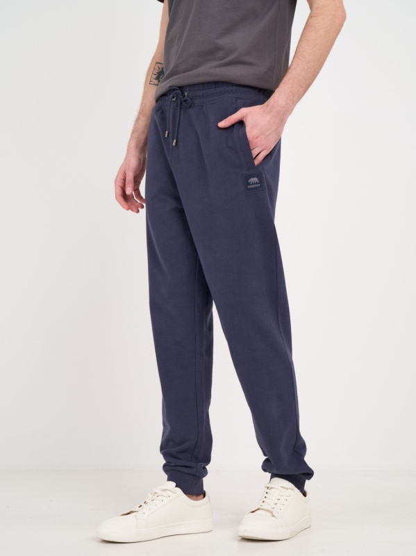 Timeout - Pantaloni sport barbat cu buzunare si detalii logo - Img 2