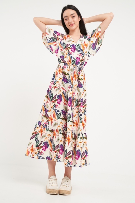 Timeout - Rochie dama cu imprimeu floral - Img 2