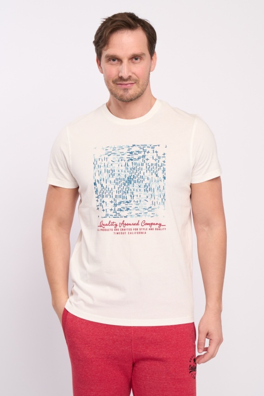 Timeout - Tricou barbat cu maneca scurta si detalii grafice