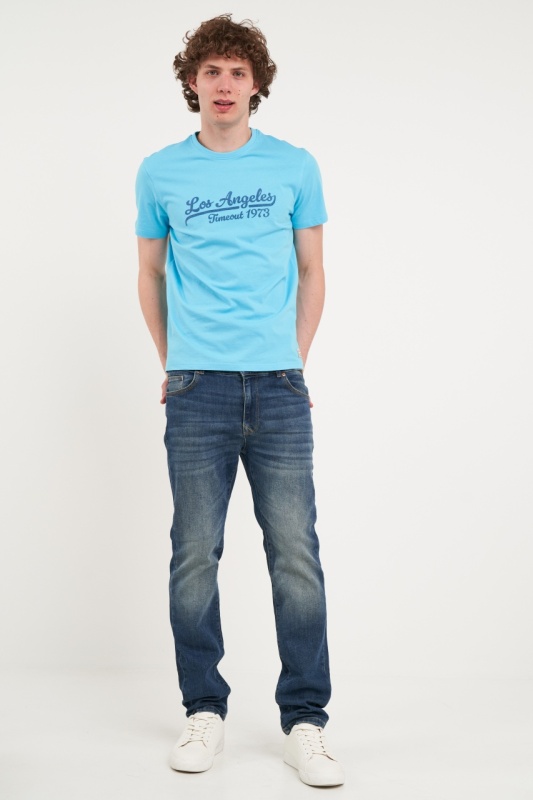 Timeout - Tricou barbat cu maneca scurta si imprimeu logo - Img 6