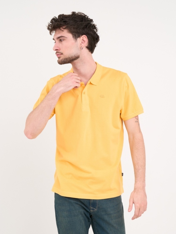 Timeout - Tricou barbat polo de culoare uniforma cu logo - Img 6