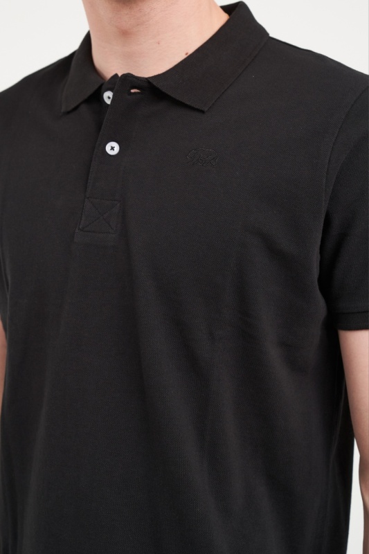 Timeout - Tricou barbat polo de culoare uniforma - Img 3