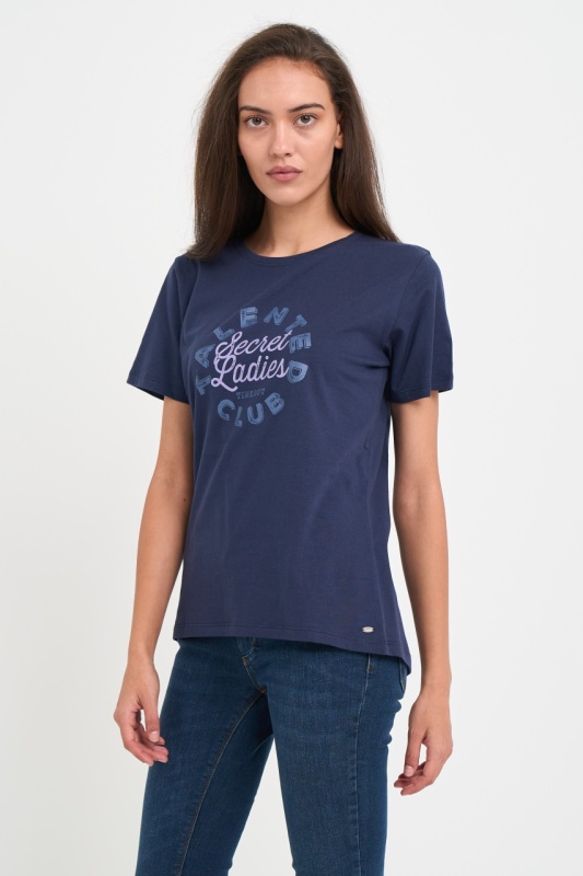 Timeout - Tricou dama cu logo si detalii grafice - Img 7