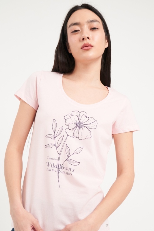 Timeout - Tricou dama cu maneca scurta si imprimeu grafic - Img 5