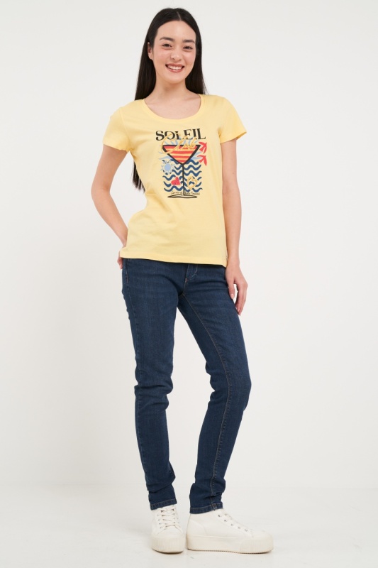 Timeout - Tricou dama cu maneca scurta si imprimeu grafic - Img 7