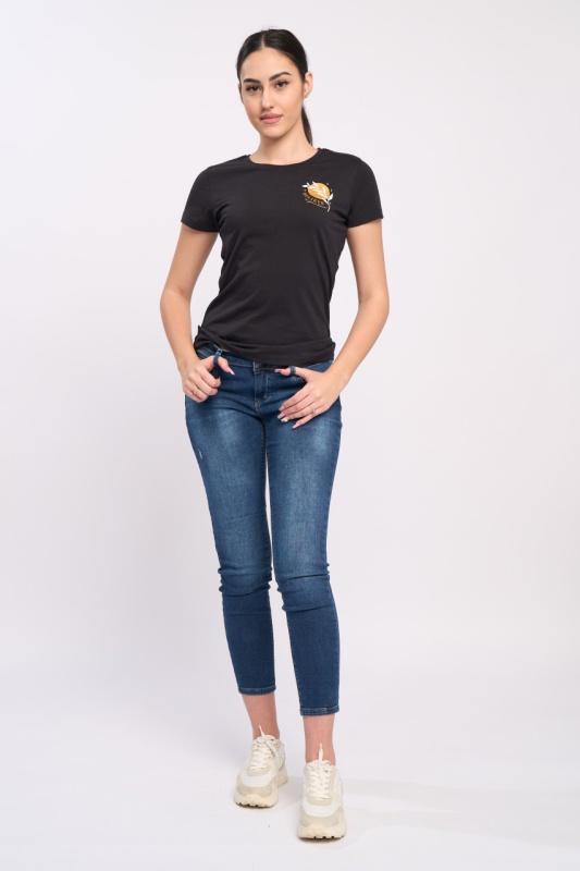 Timeout - Tricou dama cu maneca scurta si imprimeu mesaj - Img 6