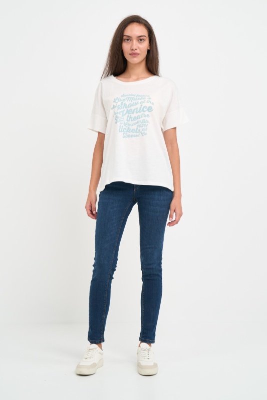 Timeout - Tricou dama cu maneca scurta si text grafic - Img 7