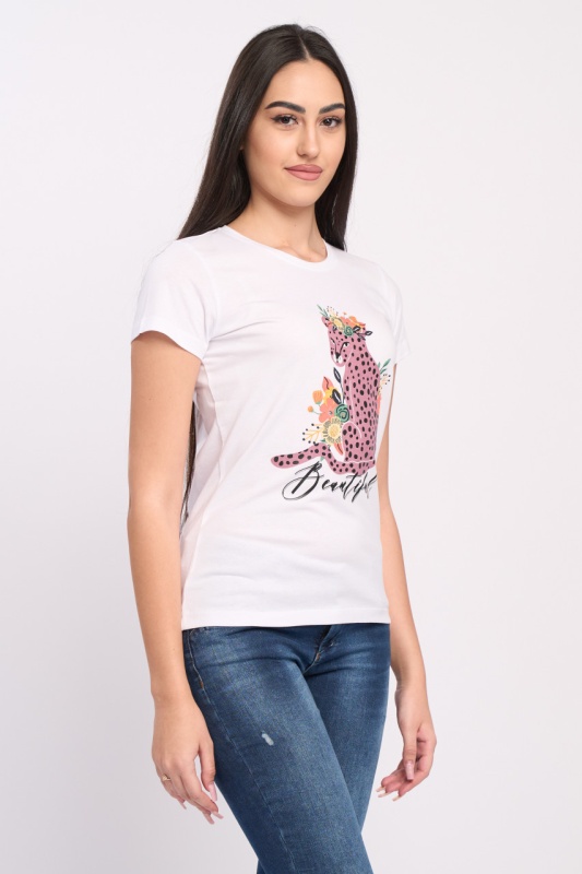 Timeout - Tricou dama maneca scurta cu imprimeu - Img 5