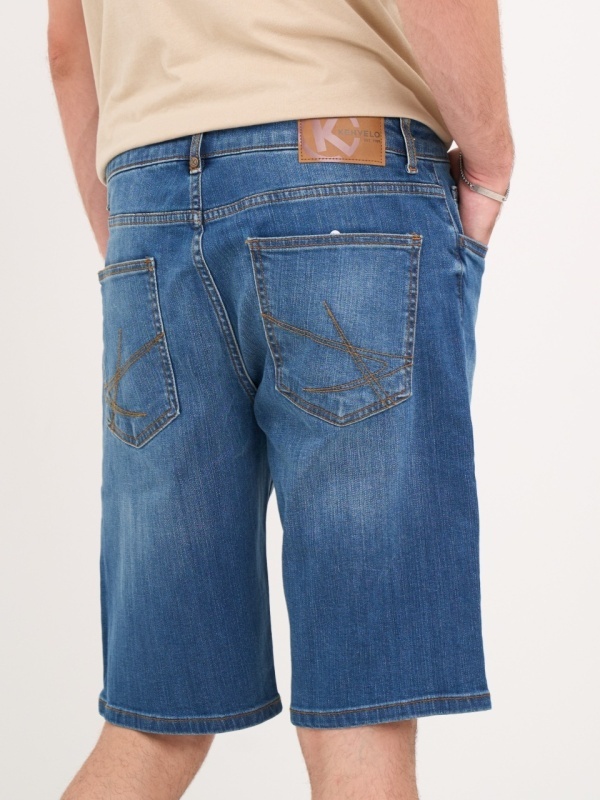 Kenvelo - Bermude barbat din denim cu buzunare oblice - Img 4